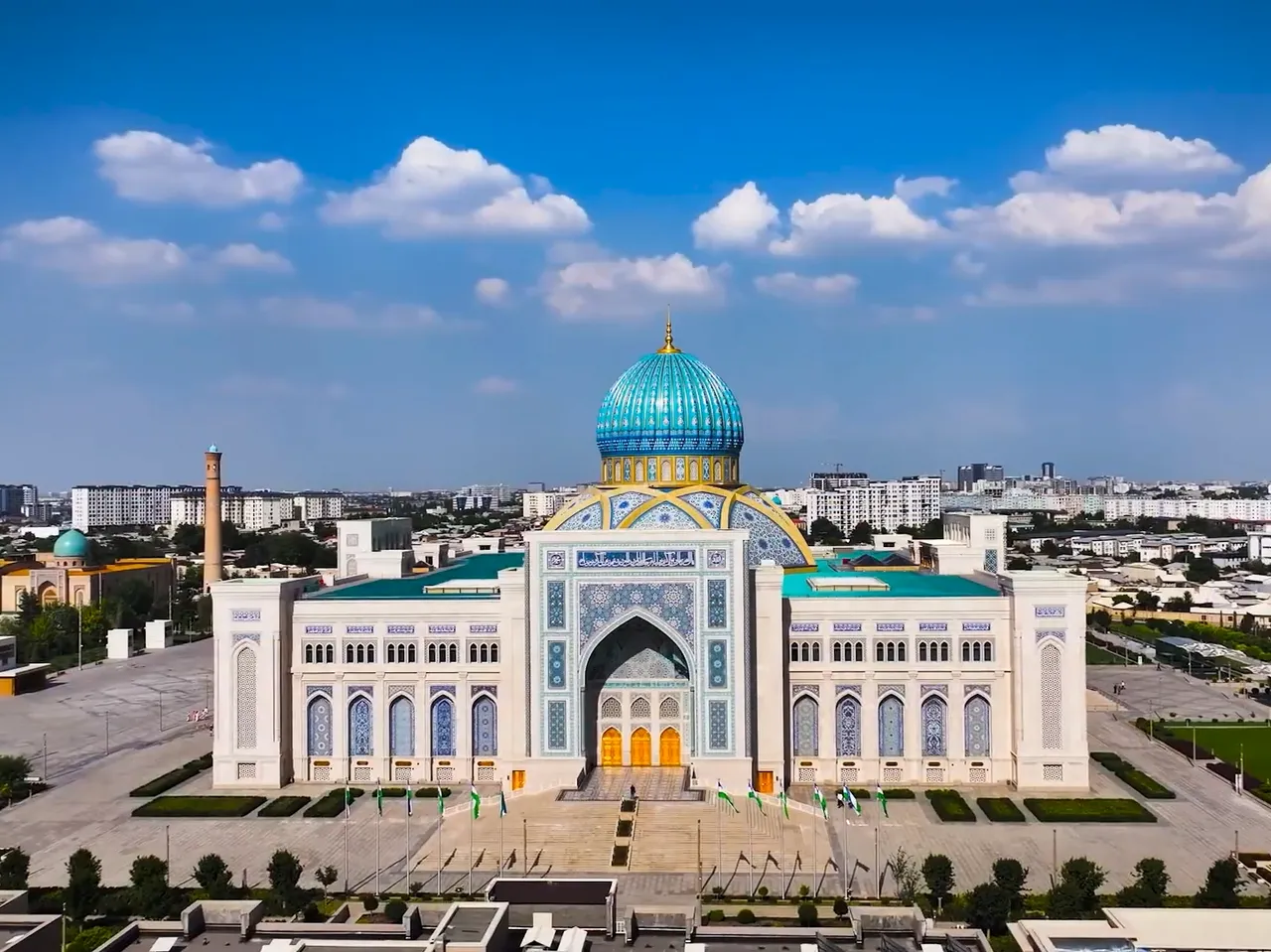 Tashkent's Centre of Islamic Civilization, a vast new museum and research centre built beside the Hazrati Imam complex.